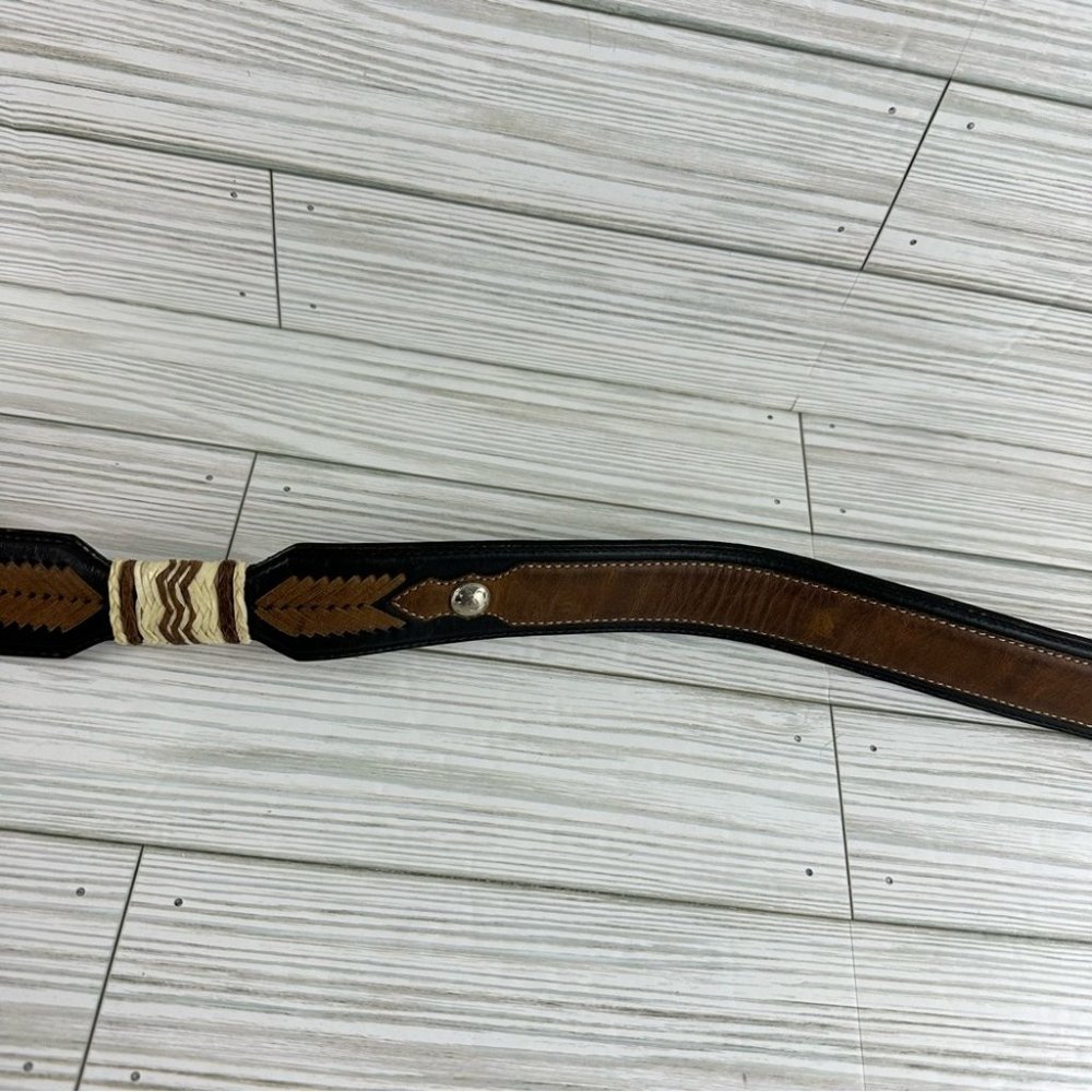 Justin Western Native American Belt Size 34 - Picture 5 of 5